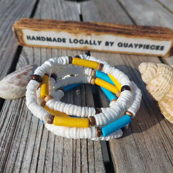 'May' - Handmade puka shell bracelet