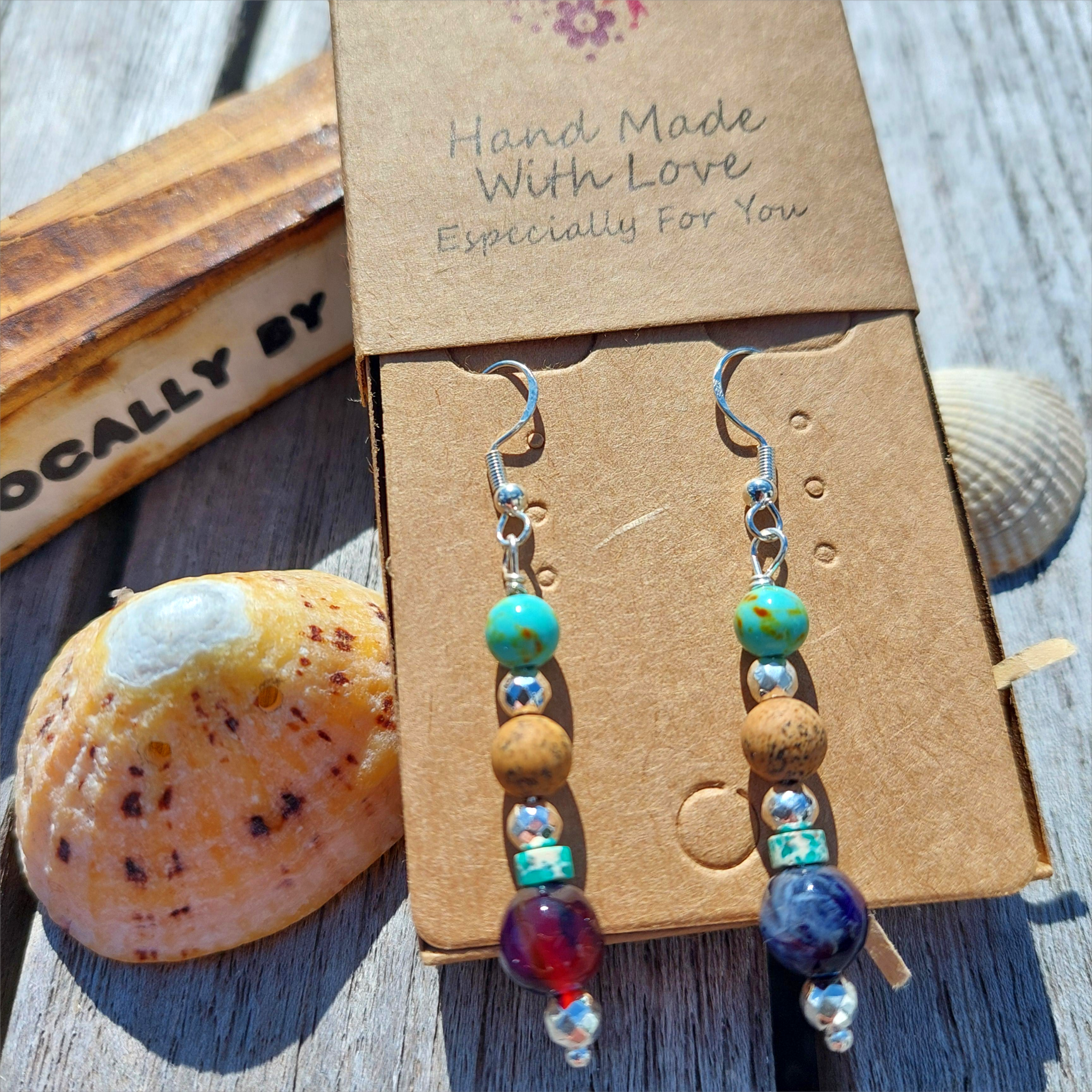 Claudia - Handmade Bead Earrings